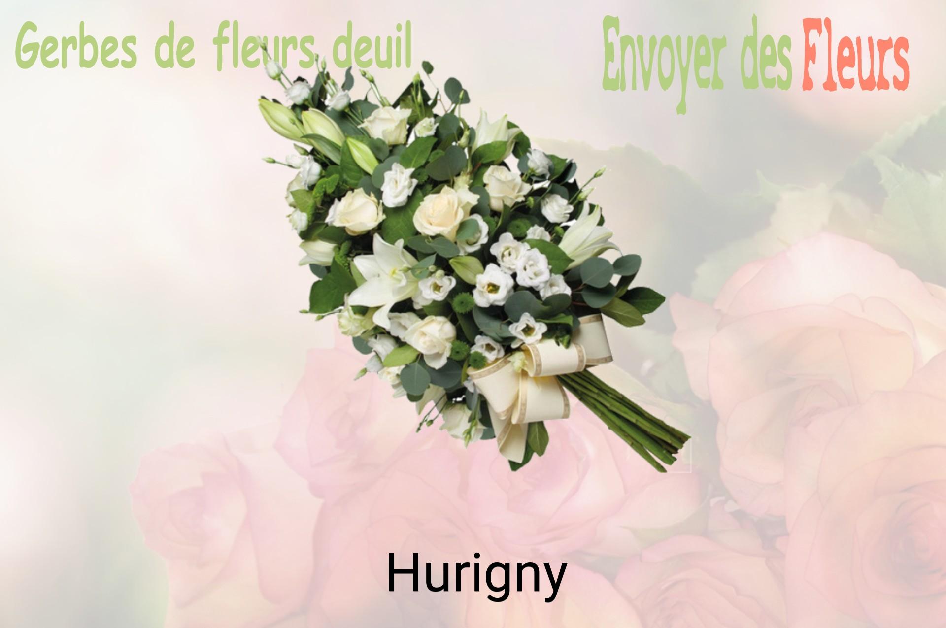 Gerbe de fleurs de deuil livrée à Hurigny